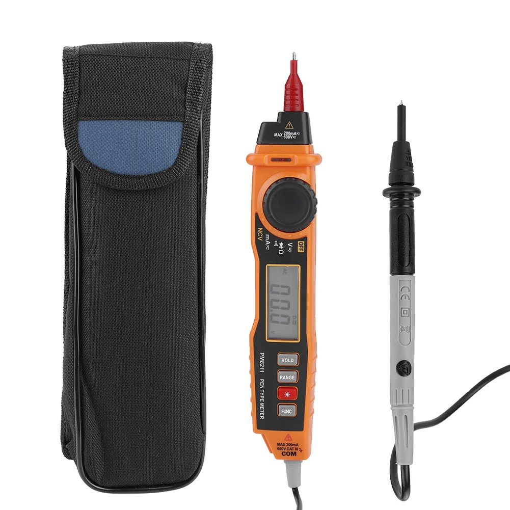 

PEAKMETER MS8211 Digital Multimeter with Probe ACV/DCV Electric Handheld Tester Multimeter