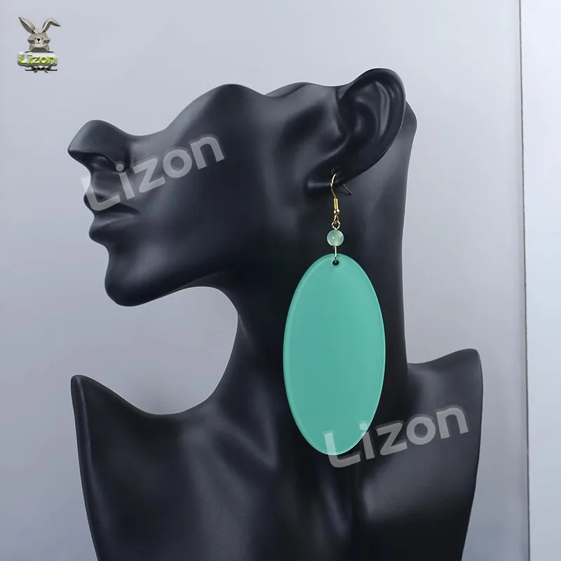 Серьги Ayase Momo Dandadan синие длинные серьги для косплея клипсы реквизит костюма