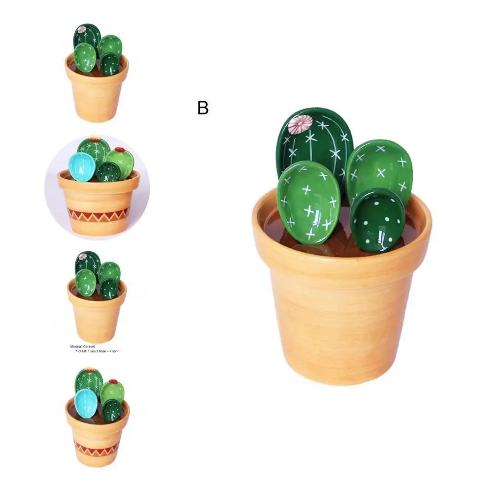 

1 Set Convenient Food Spoon Durable Multicolor Stirring Spoon Round Edge Multi-use Spoon