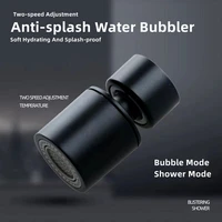 new washbasin faucet nozzle 2 modes adjustable rotary splashback faucet aerator black kitchen sink pressurized faucet aerator