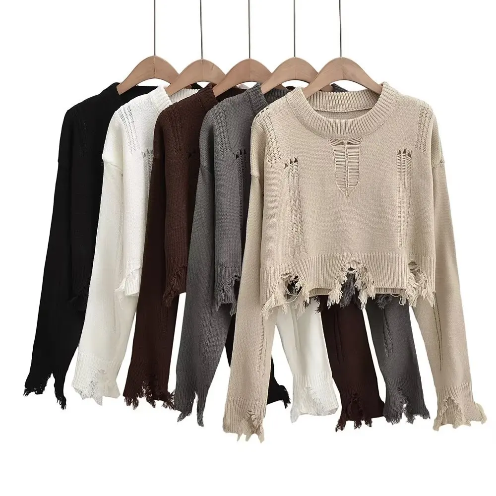 

2022 10 New Spring Autumn Women Female Sexy Polyester Sweater Brand Blouse Outwear