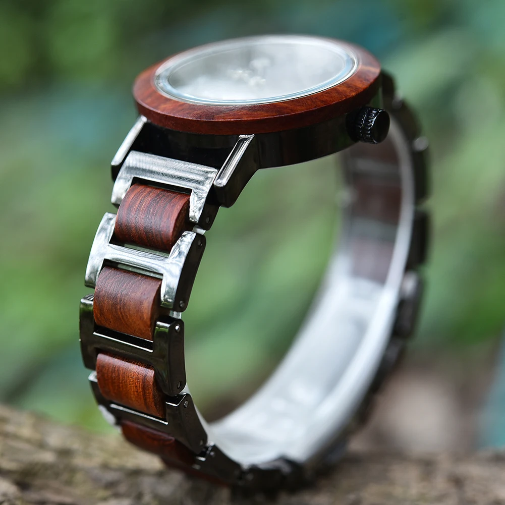 Женские наручные часы BOBO BIRD с деревянным ремешком женские японским кварцевым