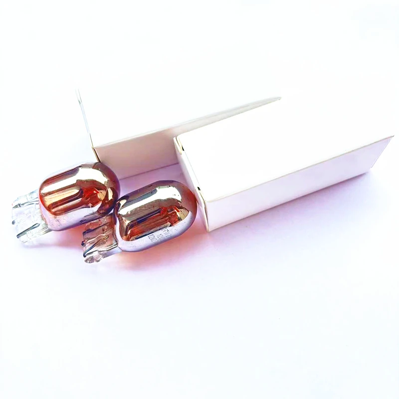 

2X T20 лампа указателя поворота 7440 невидимый серебристый хром 7443 12 В 21 Вт задний фонарь w21w WY21W янтарная автомобильная галогенная лампа