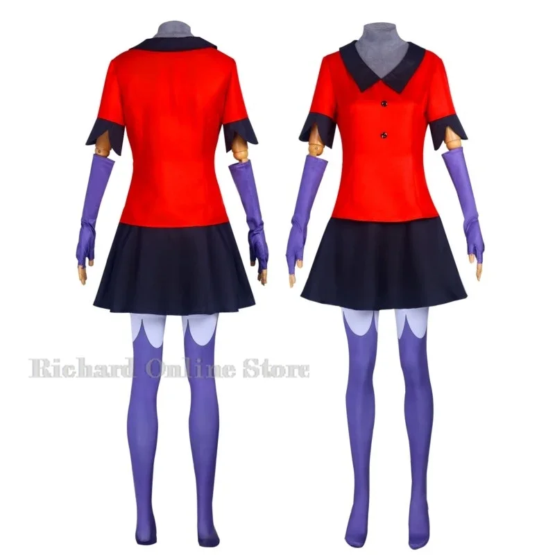 Аниме Хазбин Вагги Косплей Костюм Отель Униформа Ангел Бой Платье Юбка Наряд