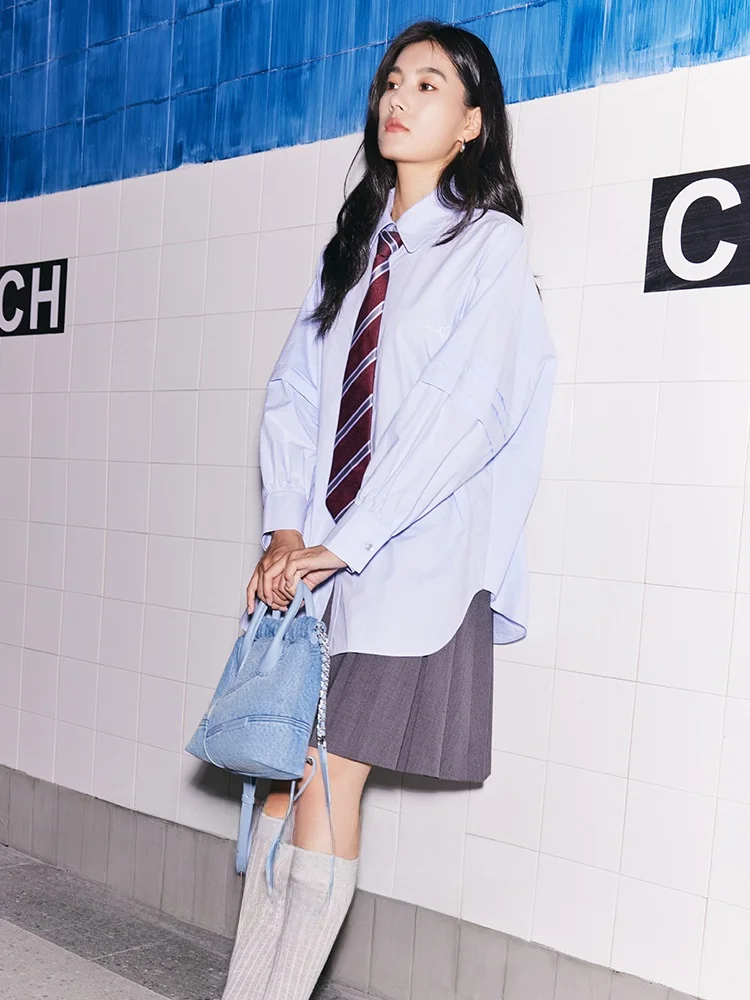 Удивительная песня комплект со складками и вышивкой ранняя осень новые рубашки с