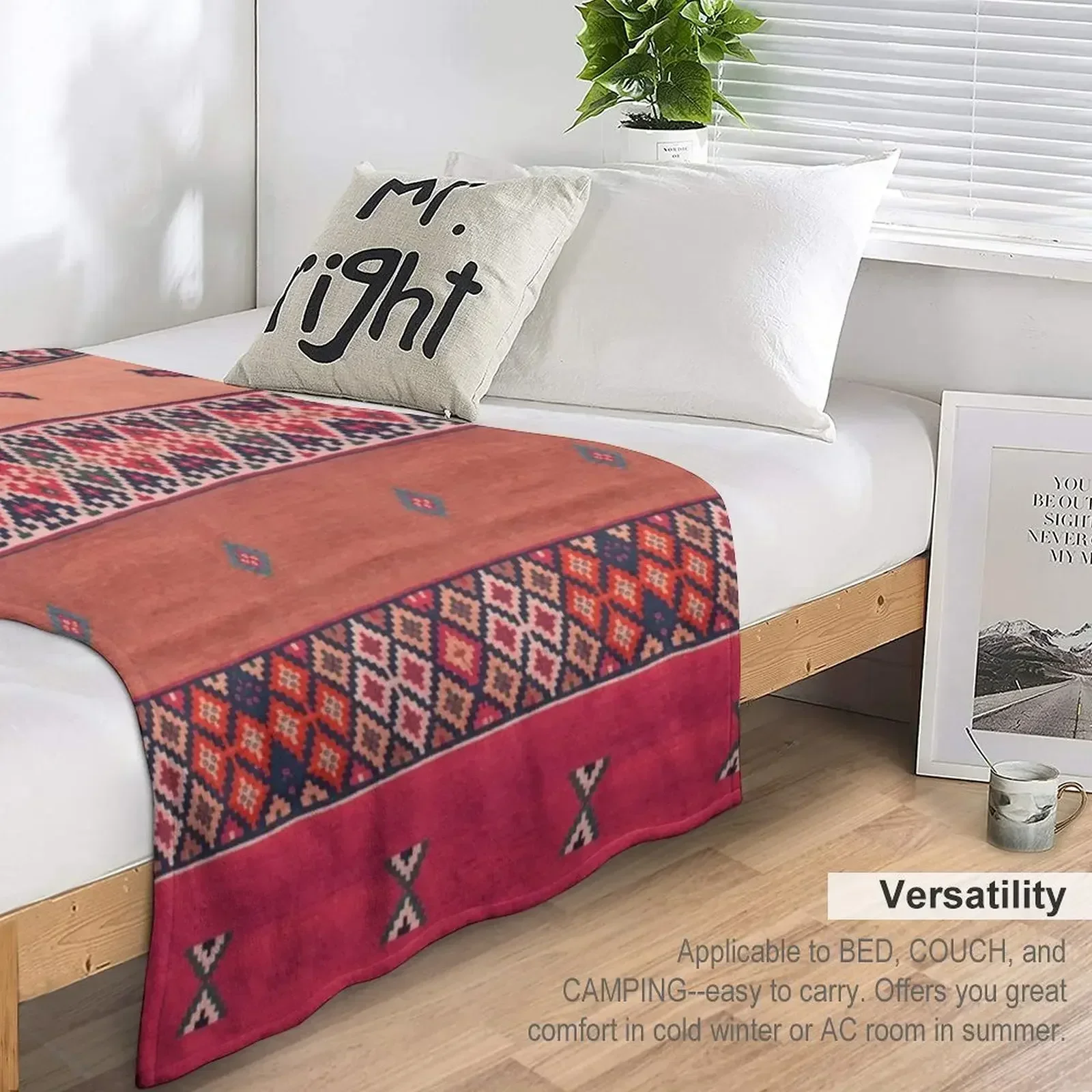 Традиционный марокканский берберский дизайн пледы одеяла для диванов зимние