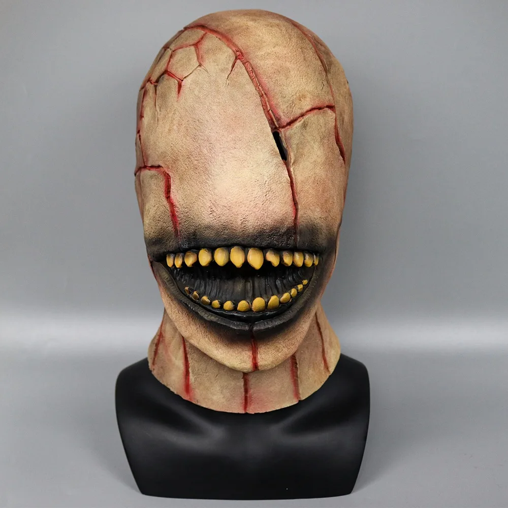 

Стройный человек призрак страшные маски для взрослых Хэллоуин косплей костюм аксессуары анфас латексная маска ужас маска призрака