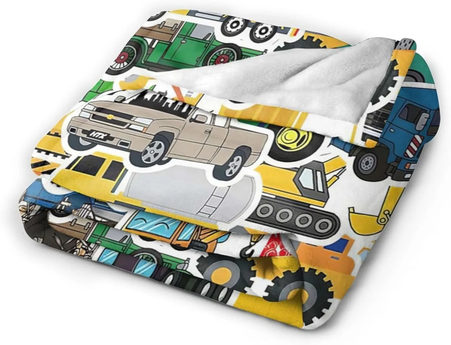 Детское одеяло строительный экскаватор супермягкий уютный автомобиль легкое
