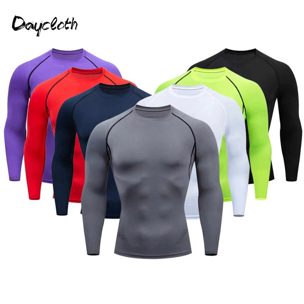 

Мужская спортивная футболка для тренировок, компрессионные футболки для бега, облегающая одежда для фитнеса, спортивная одежда, мужская од...