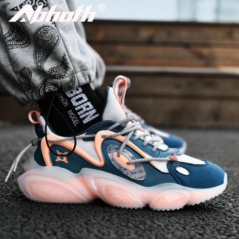 

Abhoth Men Reflective Fashion Sneakers Height Increasing Wear-resistant Basketball Shoes Non-Slip Outdoor Men Training Shoes 45