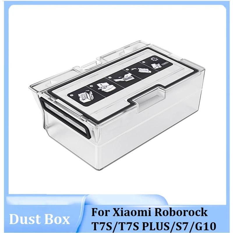 

Dust Box Dust Collection Replacement Accessories For Xiaomi Roborock T7S/T7S PLUS/S7/G10 Robot Vacuum Cleaner