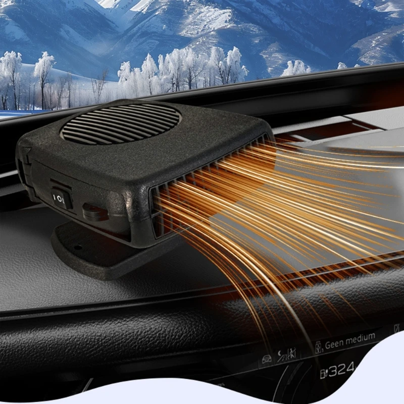 652F Автомобильный обогреватель антизапотеватель электрический вентилятор