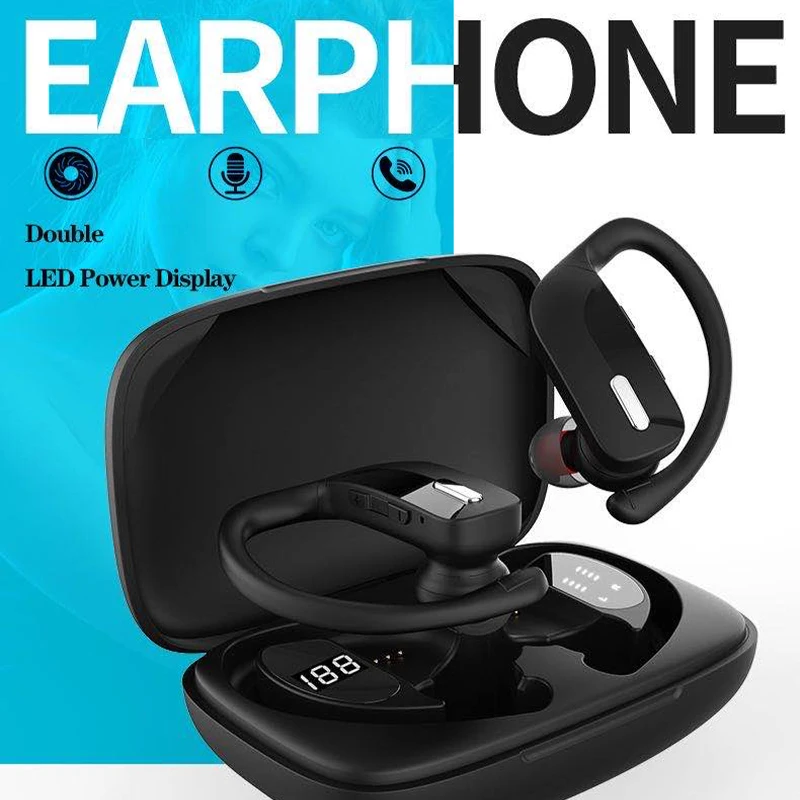 

Niye NEW Wireless Headphones TWS Earphone Bluetooth Sport Earbuds Gaming Headsets LED Power Display Music Earphones With Mic