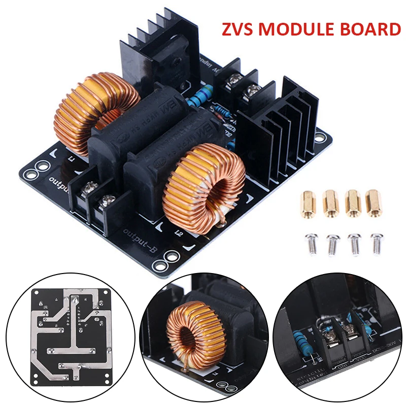 

20A 1000W ZVS Module Board High Voltage Induction Heating Boards Durable Electric Driver Modules Accessories