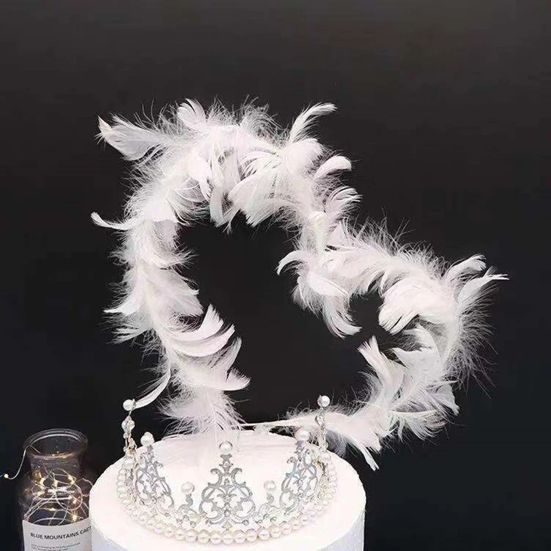 

2m Natural Feather Boa Strip Xmas Ribbon Party Garland Decor Christmas Tree White Diy Craft Wedding Supplies Grament Accessaries