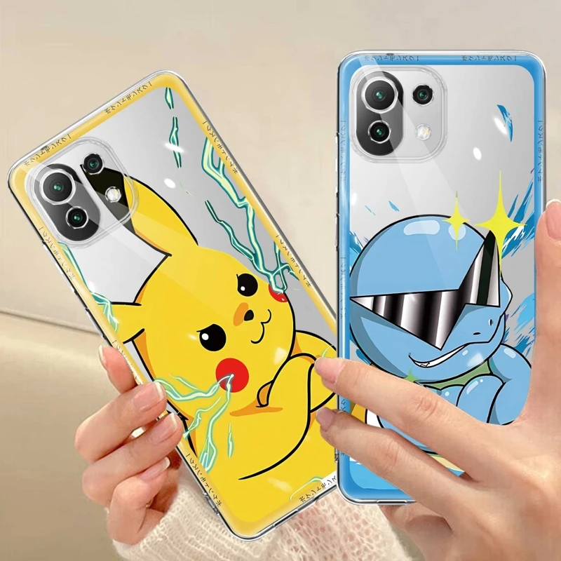 

Pokemon Pikachu Squirtle Manga Funda Case For Xiaomi Mi 13 11 Lite POCO X3 NFC M5 11T 5G M5s 12T Pro Note 10 9T 12X POCO M3 10T