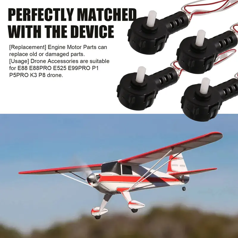 4 шт. детали для двигателя дрона E88 E88pro P8