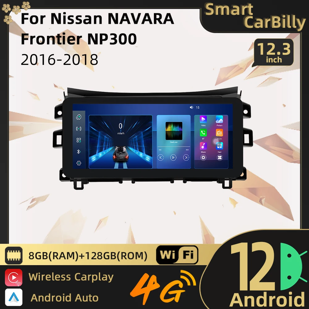 

Автомагнитола для Nissan NAVARA Frontier NP300 2016 - 2018 2 Din Android автомобильный мультимедийный плеер FM GPS WiFi Навигация Аудио стерео