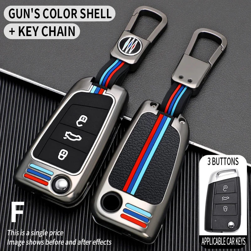 

Car Key Case Cover Key Shells For Volkswagen VW Golf 7 Gti Mk7 R Touran Skoda Octavia 3 Superb Karoq Seat Leon Mk3 Accessories