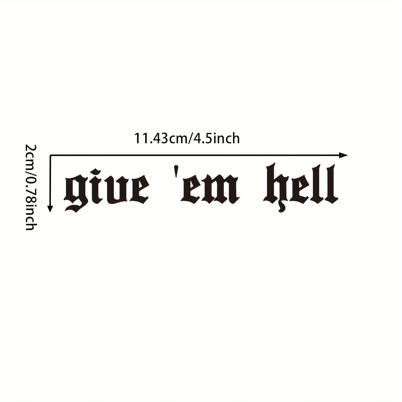 

Наклейка На Зеркало Автомобиля Give Em Hell, Наклейка На Зеркало Заднего Вида, Модное Украшение На Окно Автомобиля