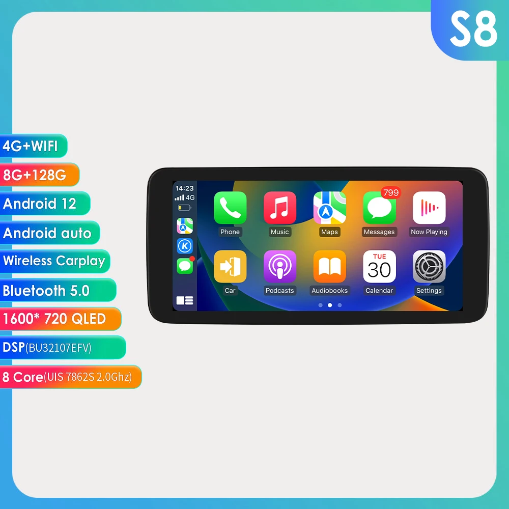 

Hizpo Android 13 Автомобильный радиоприемник Авторадио 2 Din 9 "/10"/10"/1033" Универсальный Wi-Fi GPS RDS Аудио Мультимедийный плеер для Nissan Toyota Kia VW