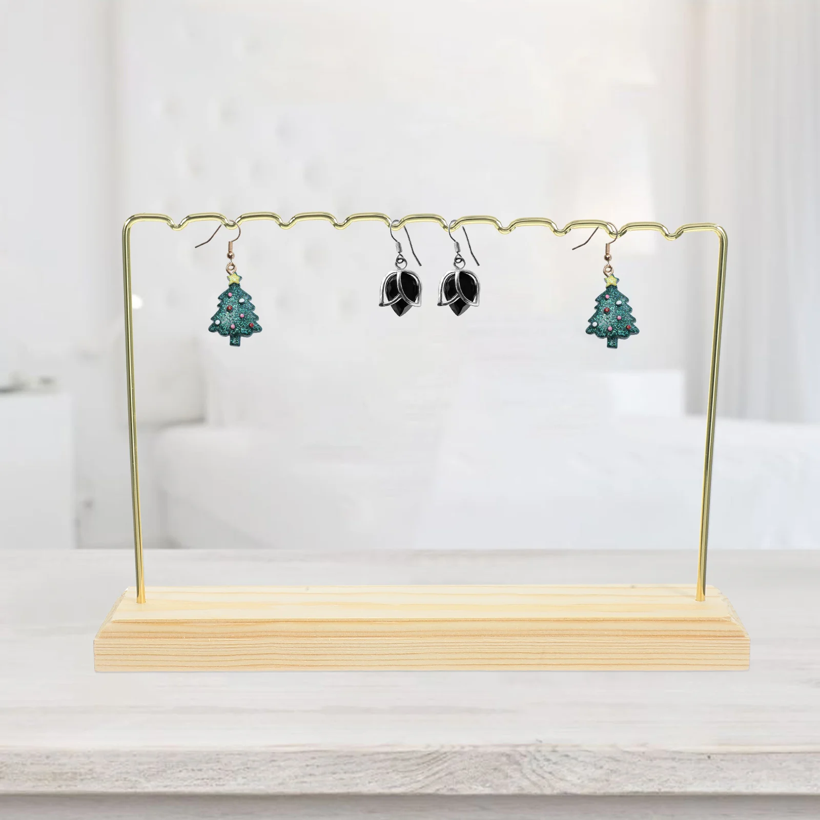 

Desktop Jewelry Holder Organizer Hanging Earrings Stand Tabletop Display Stands
