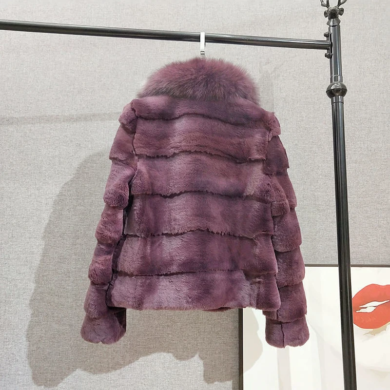 Warm Winter Fashion Short Faux Rabbit Fur Coat Women Casual Cute Thick Furry Fur Jacket with Collar Solid  Female Overcoat 2023