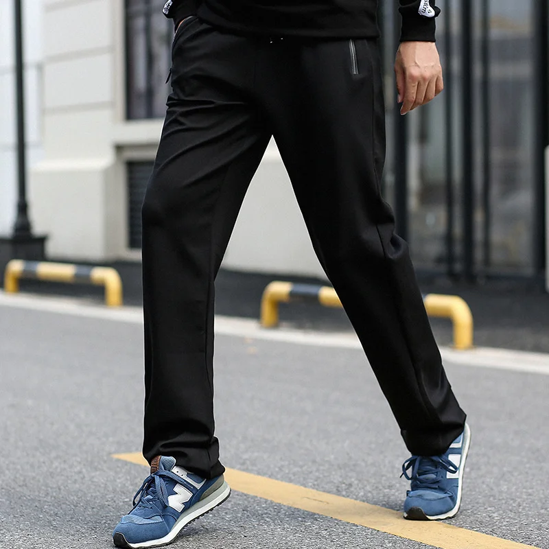 

Big Tall Men Pants 2023 Oversize Zipper Pocket Joggers Large Size Clothing High Waisted Trousers Male Extra Long Sweatpants