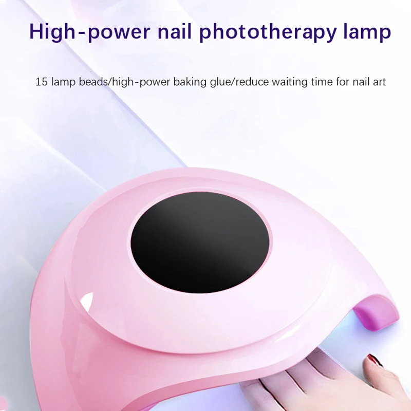 

Drying Nails Lamp 54w UV LED Lamp For Manicure 15 Leds Nail Dryer Machine Gel Nail Polish Auto Sensing Nail Tools Home Use Light
