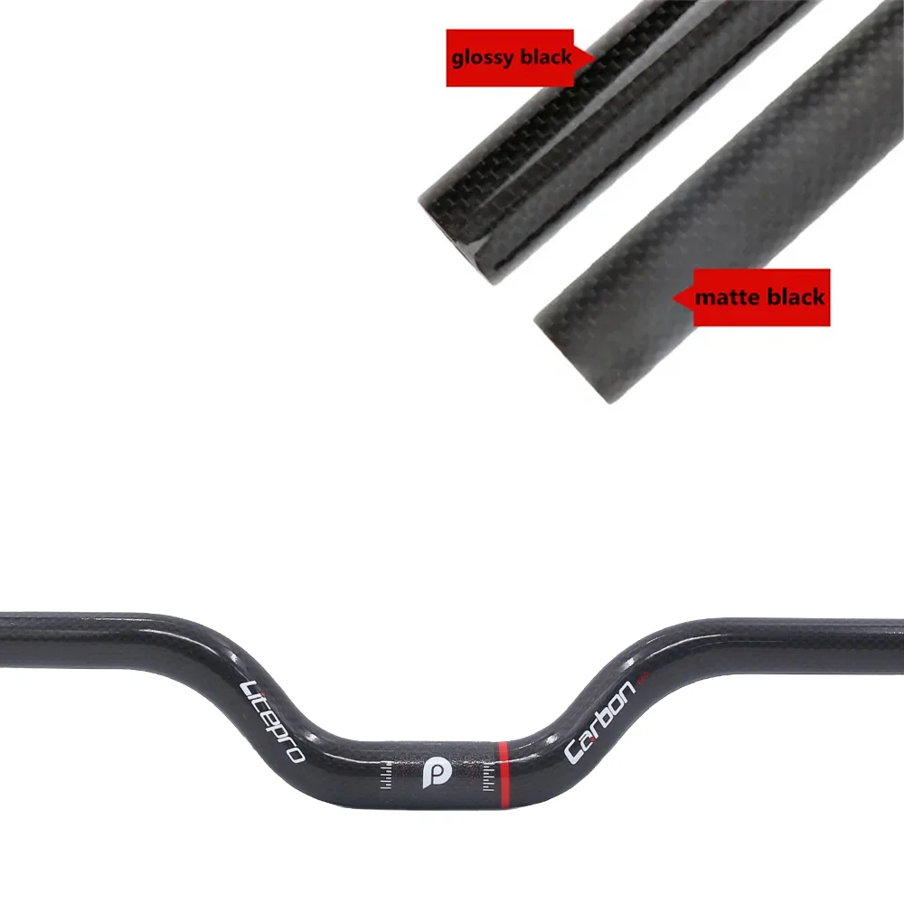 Складной руль Litepro R-0deg 3K Carbon 25 4 мм