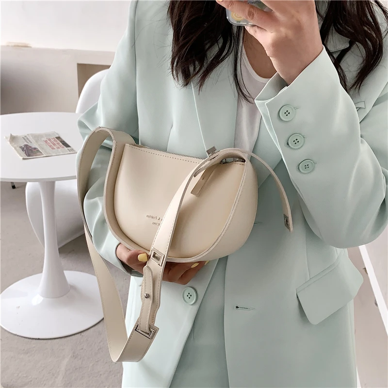 

2022 New Fashion Solid Color Design Pu Leather Women Crossbody Bags Street Female Luxury Handbags and Purses Shoulder Bag Sac
