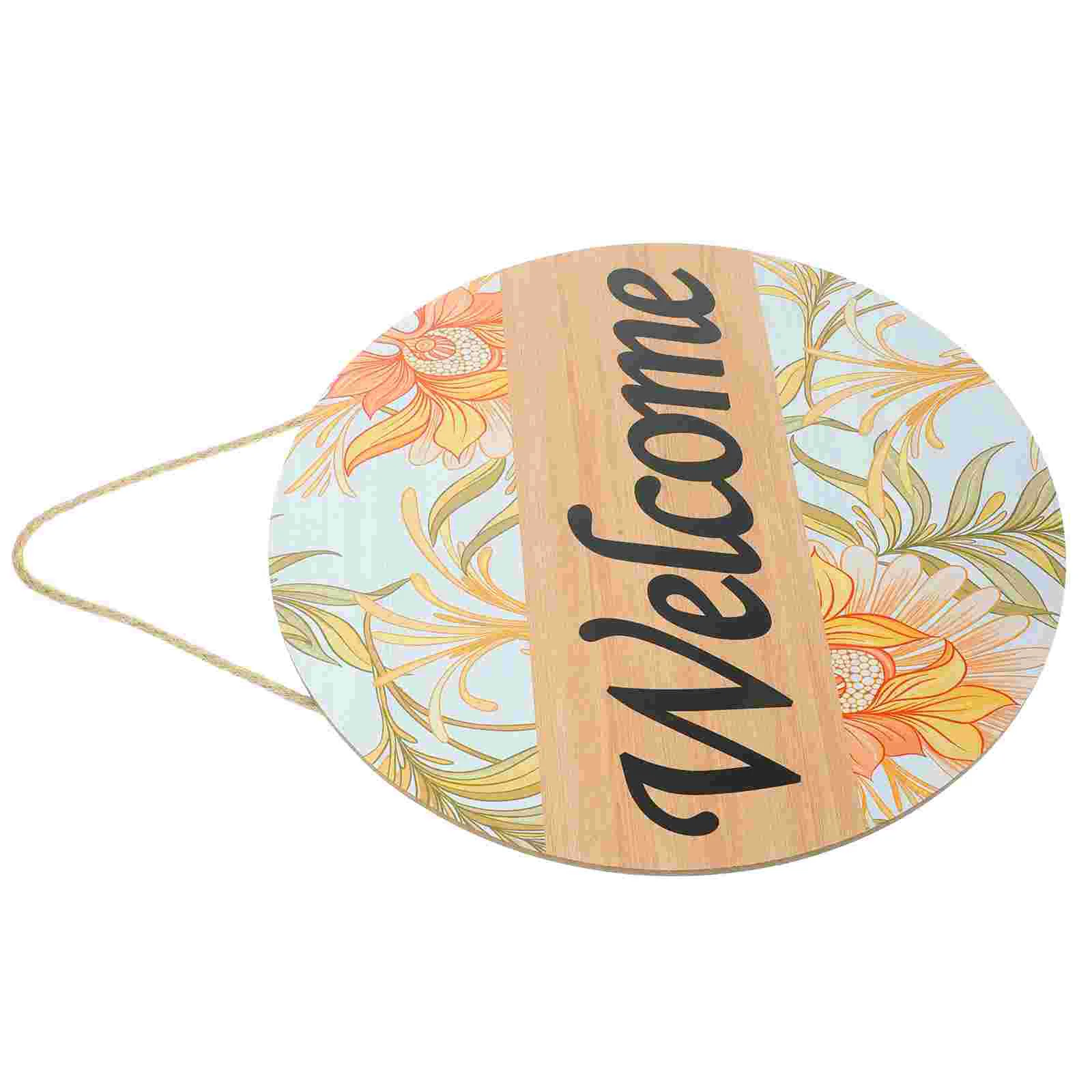 

Hanging Plaque Wall Decor Wooden Sign Decorations Decorative Door Board Front