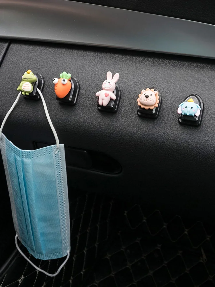 

Car Accessories Daquan Car Rear Seat Back Hook In The Car Multi-functional Paste Small Hook Cute Car Bling Accessories