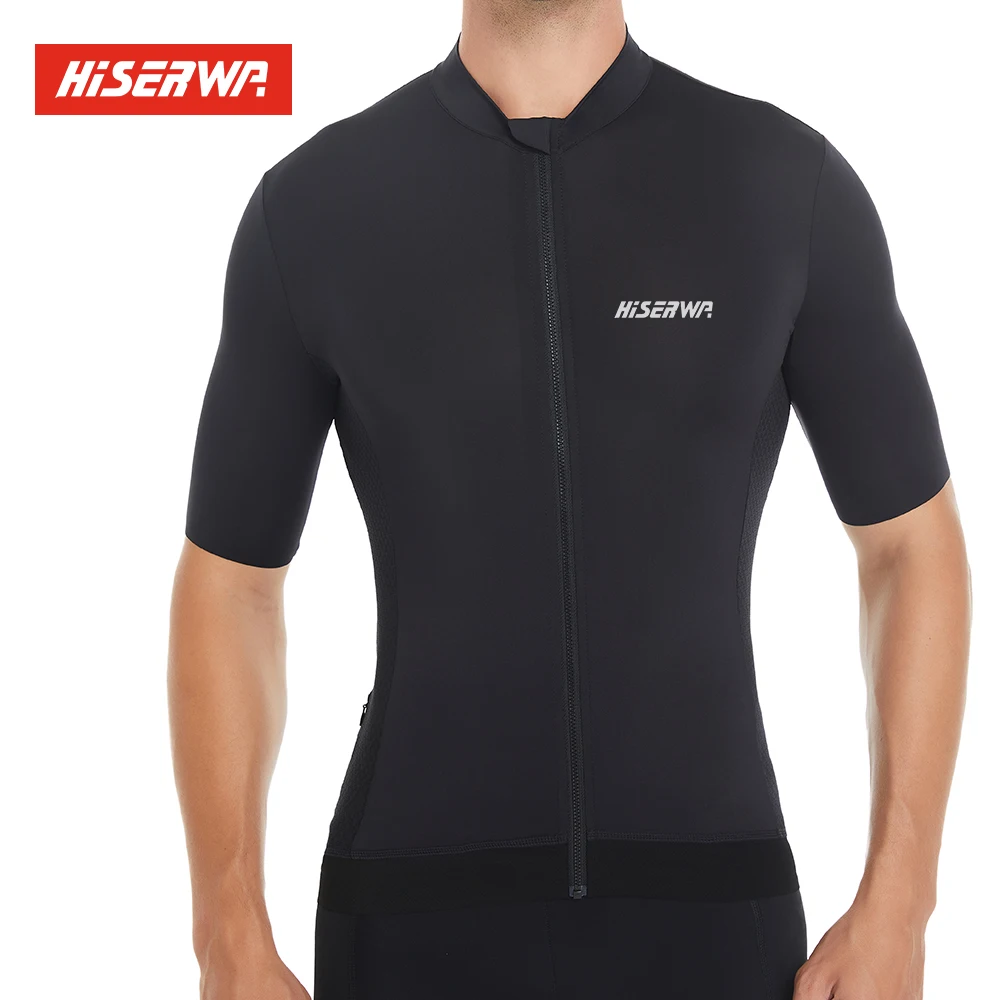 

HISERWA Men Cycling Jersey High Quality Bike Shirt Top MTB Road Bicycle Clothing Breathable Quick Dry Cycle Coat Bicycle Clothes