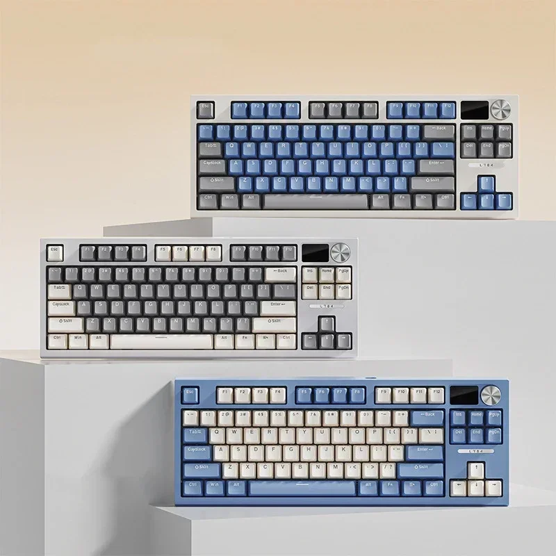 

Wired Mechanical Switch Gaming Keyboard RGB Backlit Hot Swappable Gaming Keyboard 84 Keys PC Gamer Portable Gaming