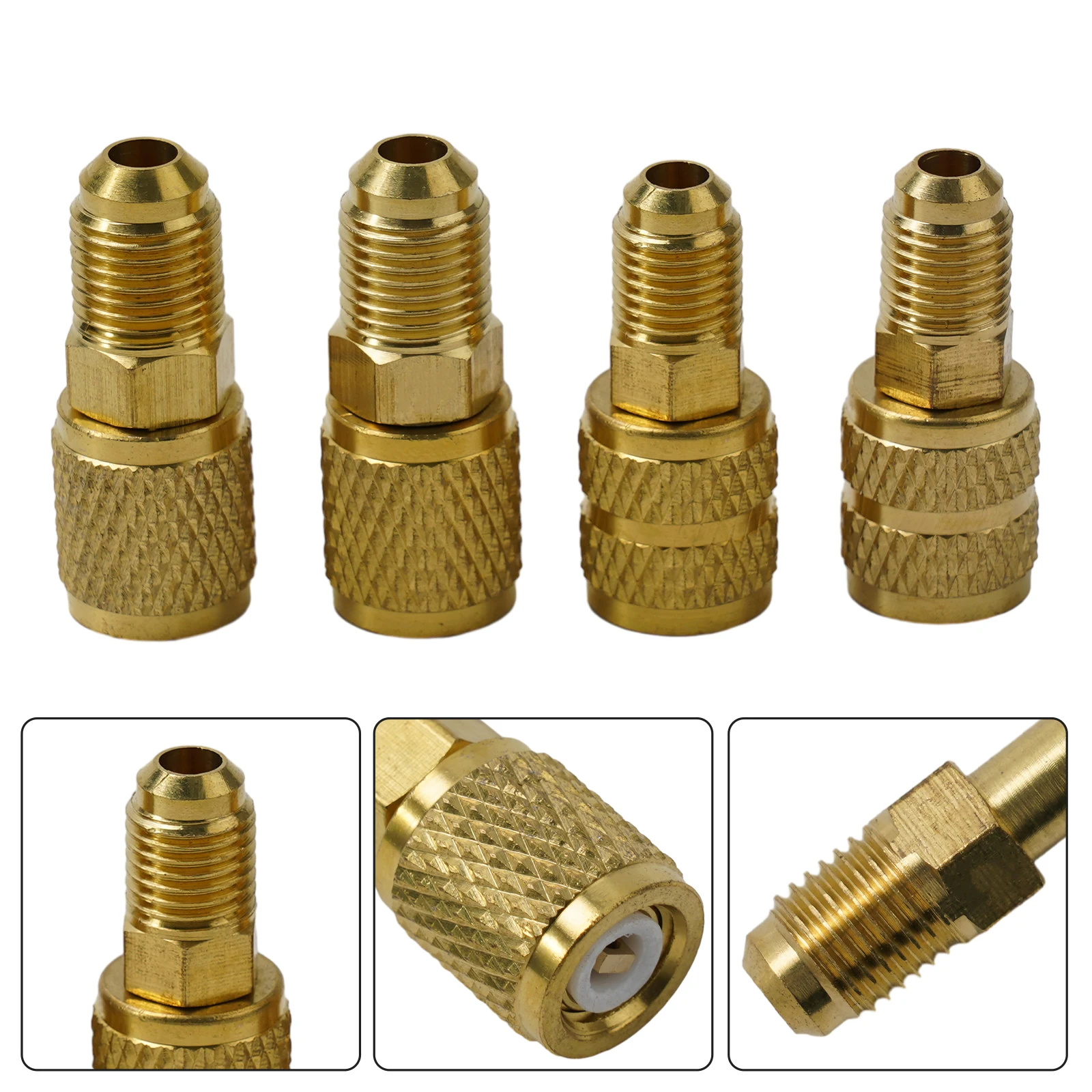 

Адаптер R410a 5/16 SAE F быстроразъемные соединители к 1/4 SAE M Flare 5/16 SAE M до 1/4 SAE латунный адаптер для вакуумного насоса для холодильника