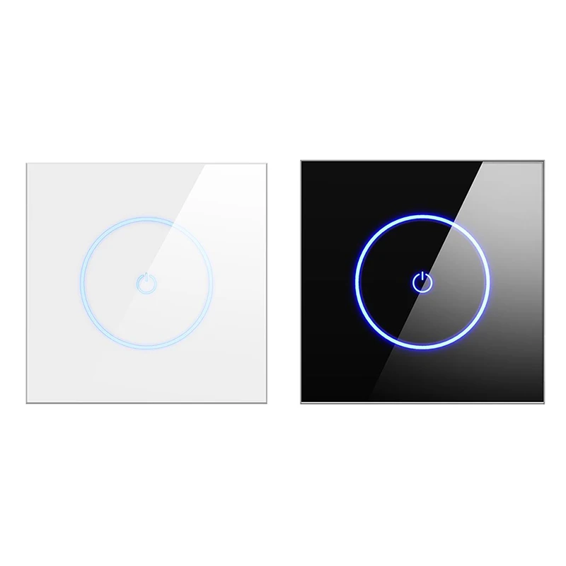 

Умный выключатель Wi-Fi с функцией Голосового прессования, с дистанционным таймером, украшение для офиса, стеклянная панель, настенный выключ...