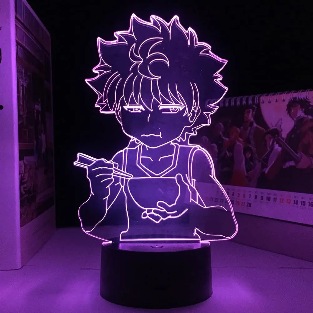 Аниме 3D лампа Killua Hunter X светильник Hxh светодиодный ночсветильник подарок