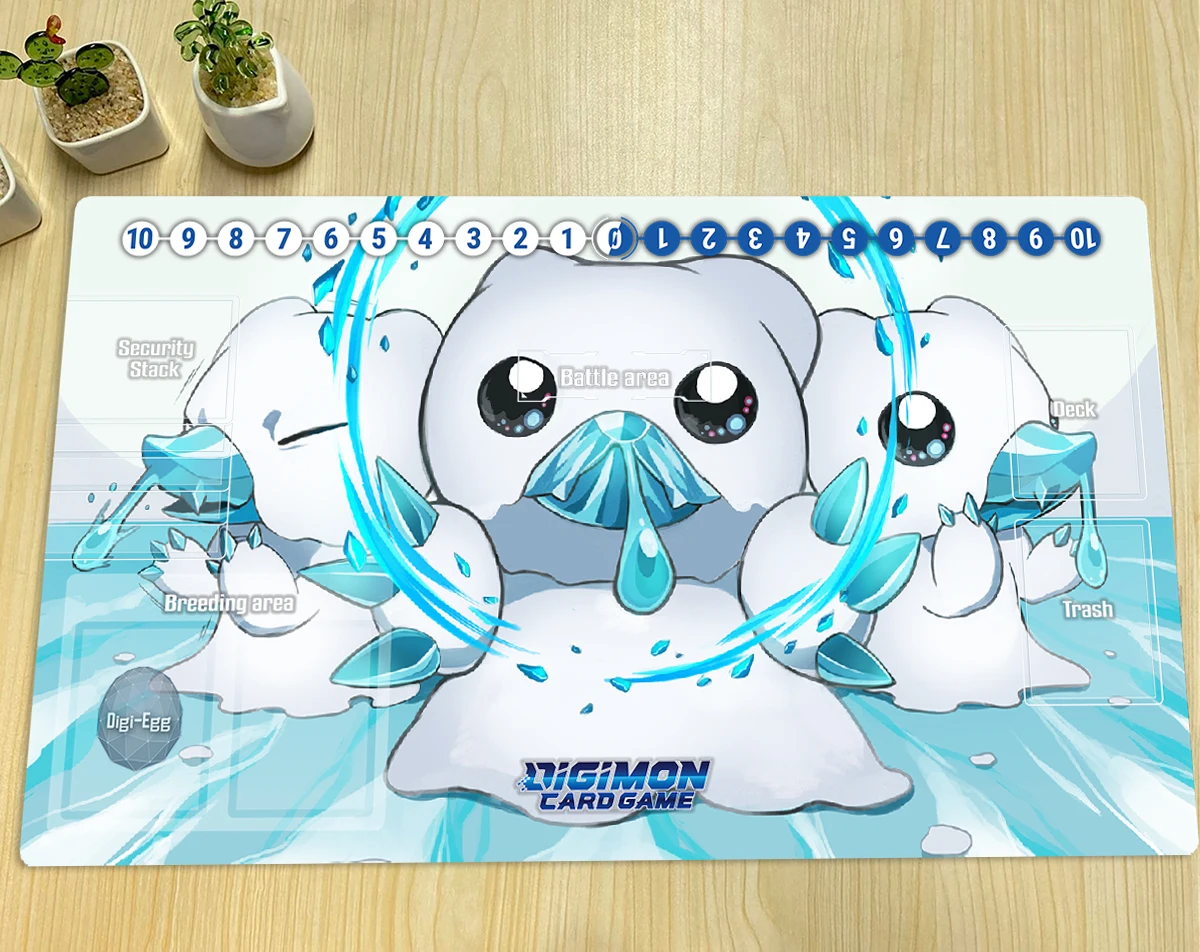 

Игровой коврик Digimon Hiyarimon DTCG TCG, коврик для настольных игр, игровой коврик для карточных игр, персонализированный коврик для мыши в стиле аним...