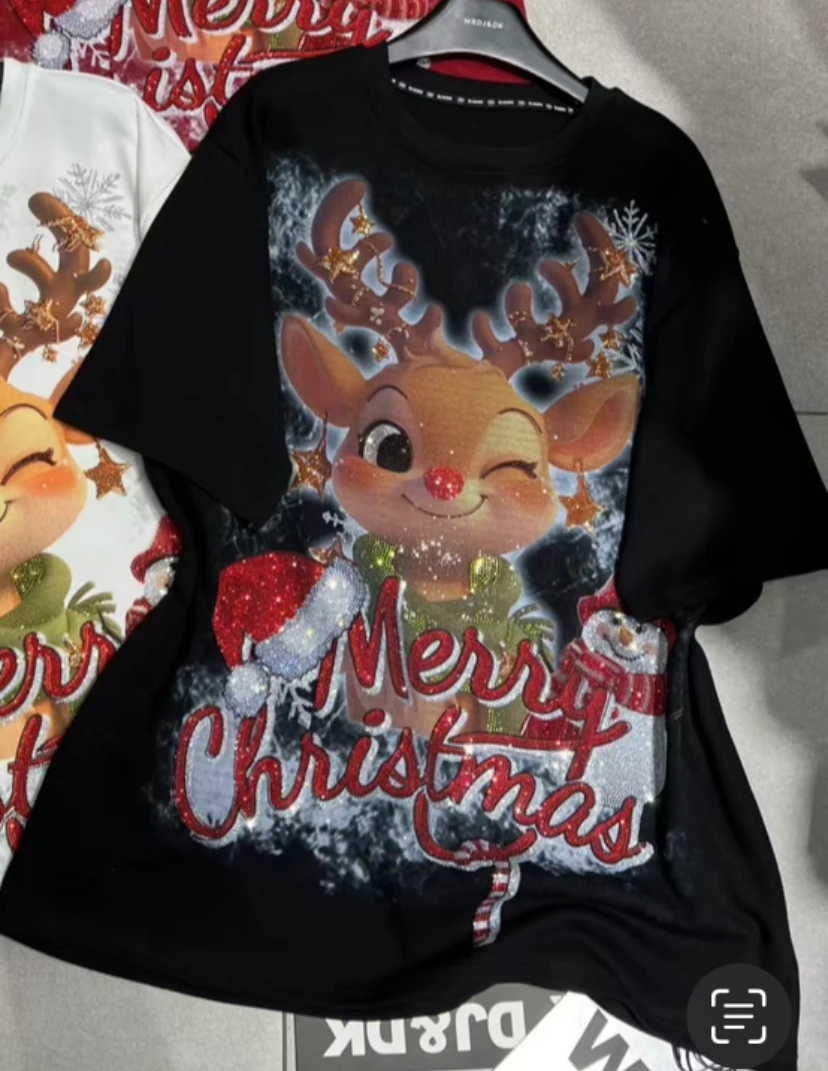 Футболка с алмазными сверлами для тяжелой промышленности рождественские олени