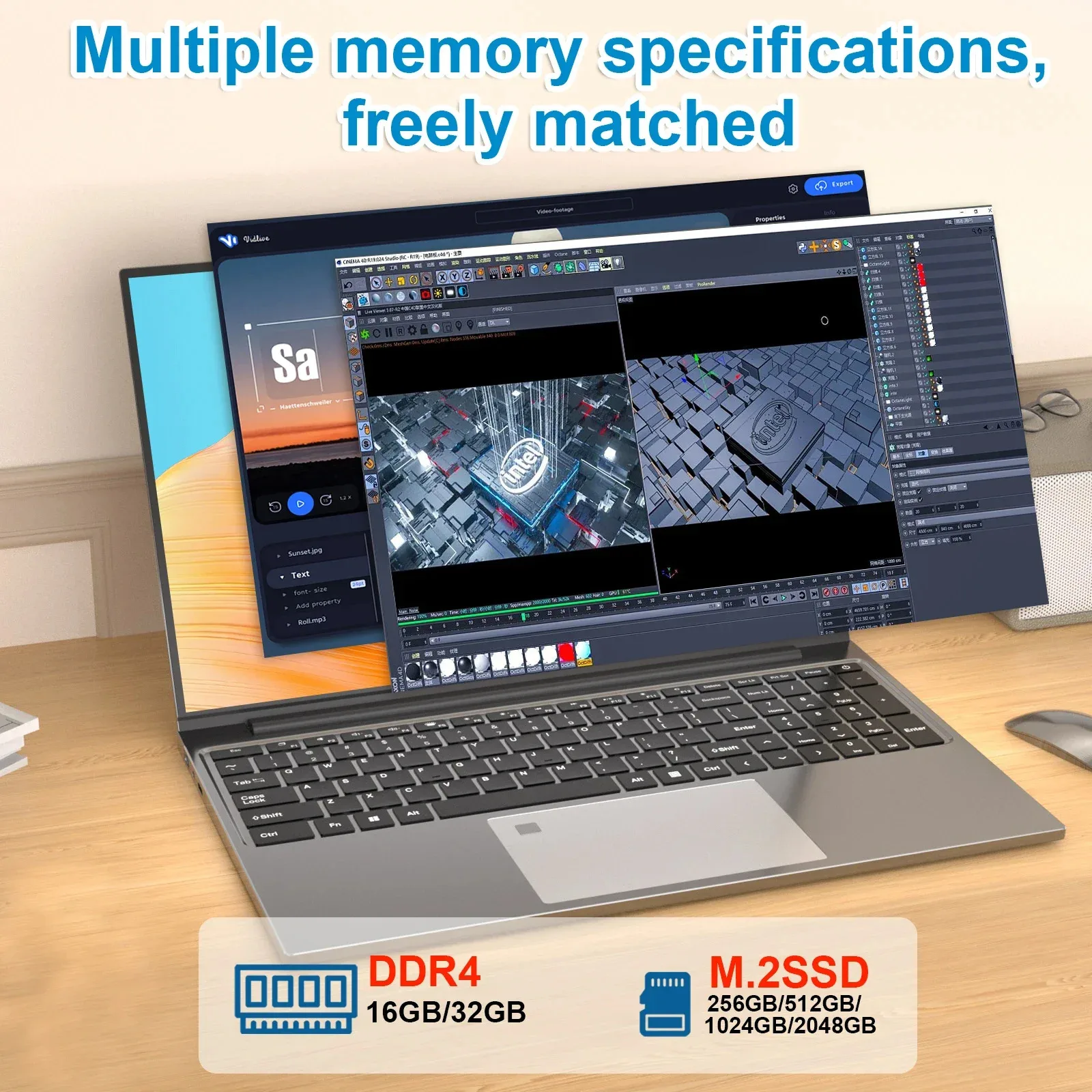 15,6-дюймовый портативный ноутбук Intel Core I7 6500U, 32 ГБ ОЗУ, 2 ТБ, разблокировка по отпечатку пальца, клавиатура с подсветкой, Windows 11, для игр, учебы и офиса (art.: 3920daff9bab8) - 3920daff9bab8