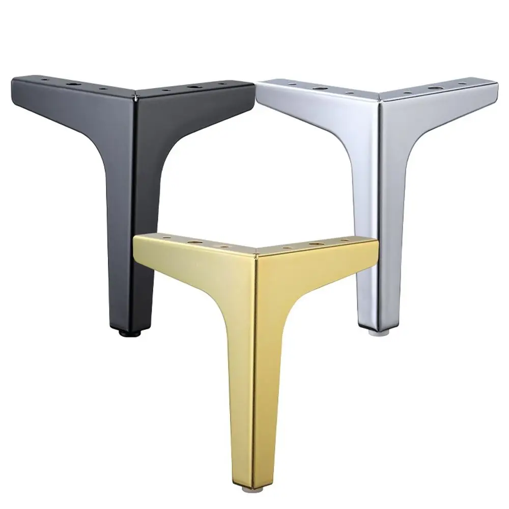 4pcs Coffee Table Legs Black Gold Metal Sofa Bed Chair Furniture Leg 10-17CM Iron Desk Dresser Bathroom Cabinet Replace Foot