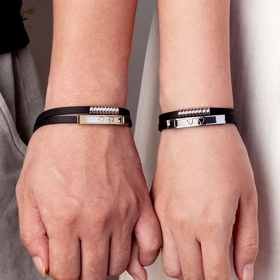 Браслет Силиконовый двухслойный моющийся из нержавеющей стали