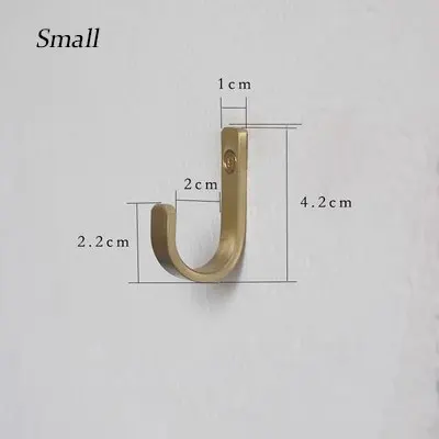 Латунные J-образные крючки для одежды