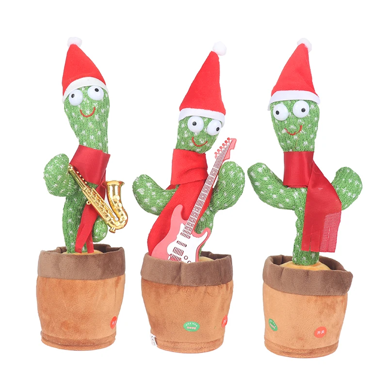 

Подарок на день рождения, танцующий кактус, Электронная плюшевая игрушка, мягкая плюшевая кукла, детский кактус, который может петь и танцев...