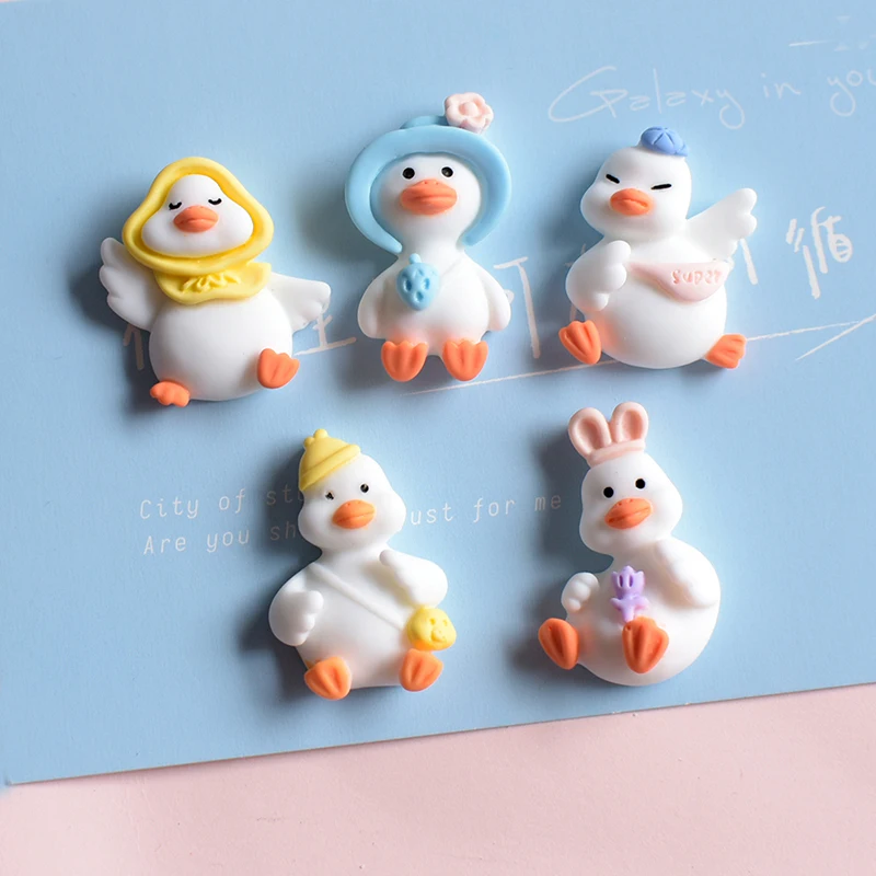 Cute Ducks Slime Charms Kit Additives Kawaii DIY Filler Resin Decor Add Ins For Clear Fluffy Cloud Slime Accessories 1/5/10pcs