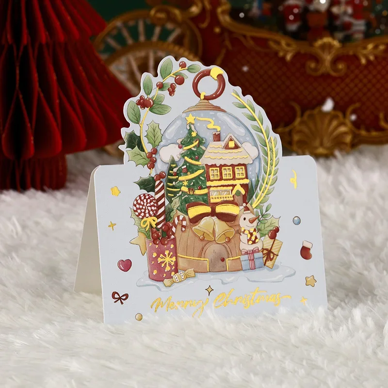 

Рождественские открытки с Сантой Клаусом и снеговиком