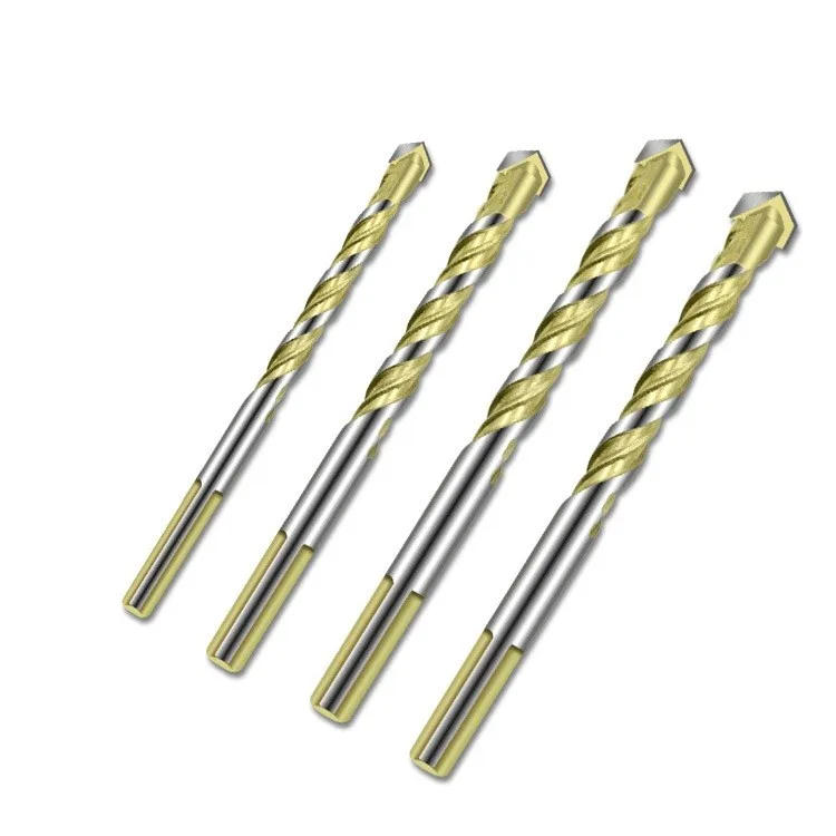 

5pcs 8MM 10MM 12MM Drill Bit Cemented Carbide Cutter Head Precision Drilling Woodworking Triangle Tile Electric Drill Twist