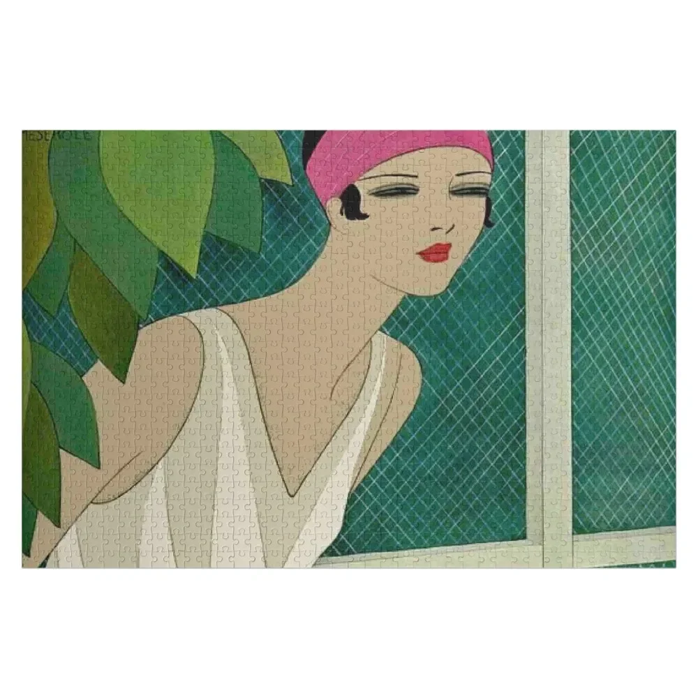 VENEUE: ВИНТАЖНАЯ Обложка для магазина тенниса печать головоломка