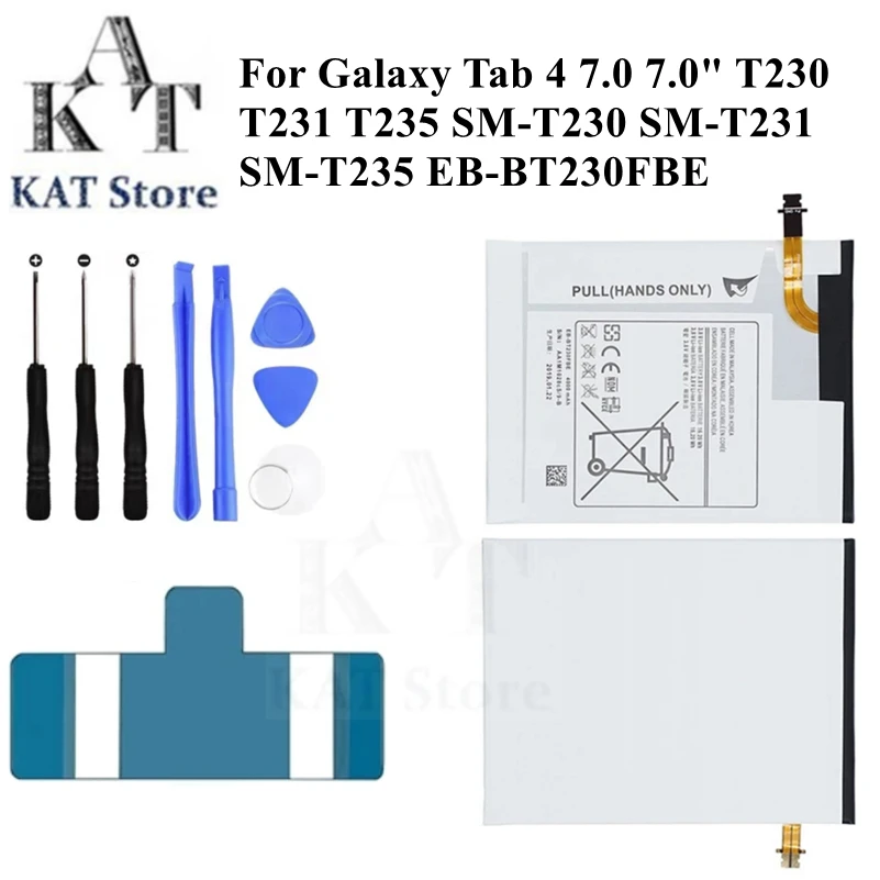

EB-BT230FBE 4000mAh Battery For Samsung Galaxy Tab 4 7.0 7.0" T230 T231 T235 SM-T230 SM-T231 SM-T235 Spare Part Replacement